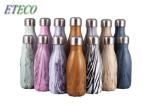 Durable Pink Stainless Steel Water Bottle , Big Metallic Sports Water Bottle