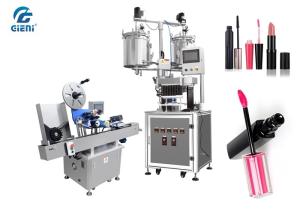 China Pearl Essence Mateials Lipstick Filling Machine 9kw With Horizontal Labeller wholesale