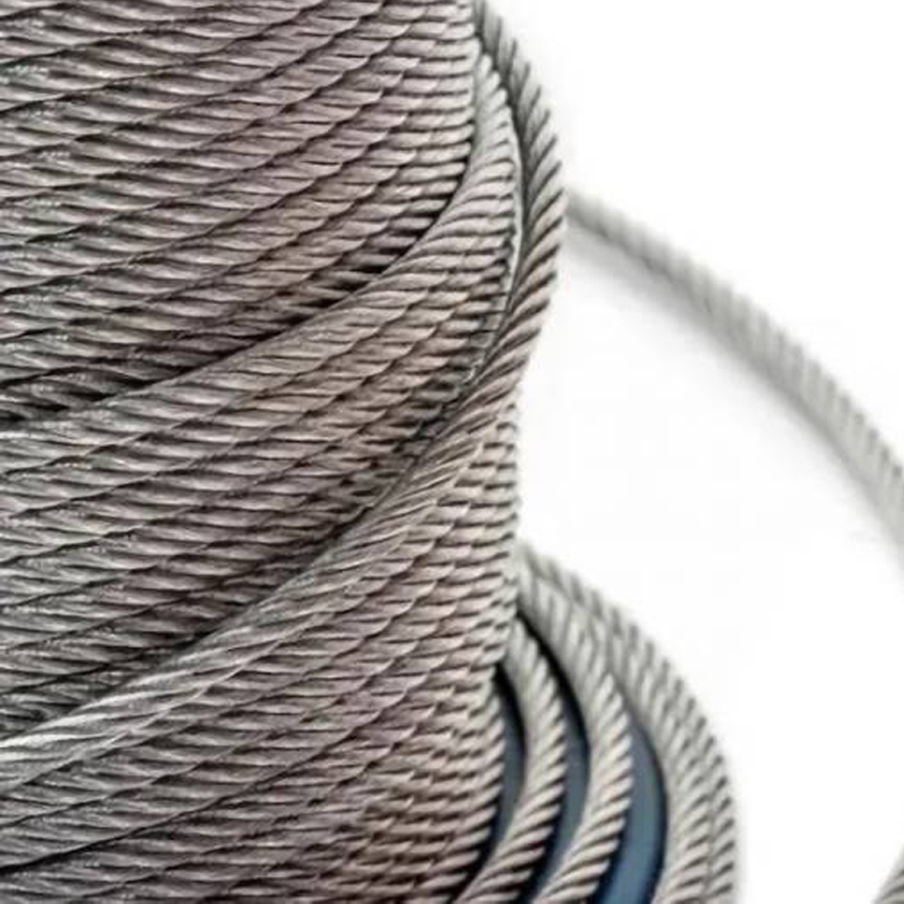 Tolerance ±1% Galvanized High Strength Steel Wire Rope 4x31WS for Industrial