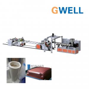 China GPPS Opaque Sheet Production Machine GPPS Plastic Sheet Extrusion Line Twin Screw Extruder on sale