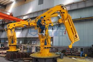 China HAOYO Marine Crane Hydraulic Crane Small Boat/Marine/Ship Crane for Sale wholesale