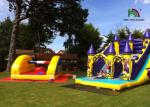 Commercial Waterproof Inflatable Dry Slide , Sewn Slide Water Castle CE