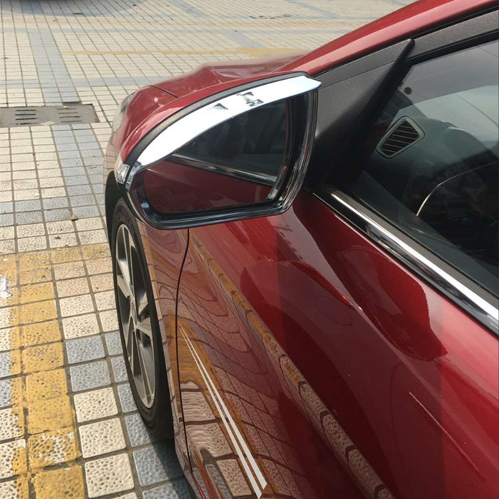 Side Mirror Molding Auto Body Trim Parts , Chromed Visor Suit For Hyundai Elantra 2016 Avante