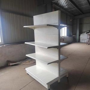 China Factory custom color size white hole back board grocery store shelf milk powder maternal and baby shop shelf wholesale