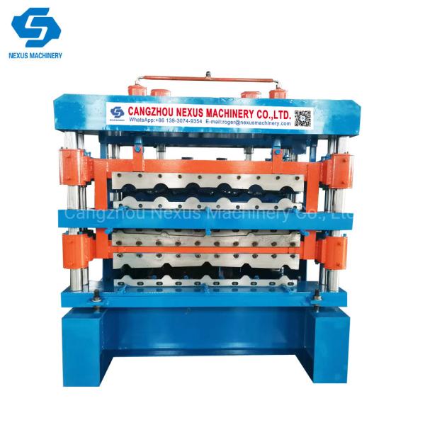 Three Layer Roof Tile Sheet Roll Forming Machine Triple Deck Roofing Tiles