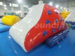 Red Inflatable Iceberg With 2 Sides Climbing For Swimming Pool