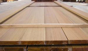 China natural anti-decay yellow balau wood decking wholesale