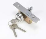 Single Cylinder Square Latch Aluminum Frame Glass Door Lock