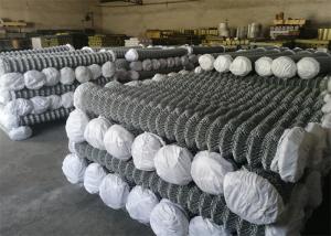 China 3mm Wire Diameter Galvanised Chain Link Fencing 50mm X 50mm Hole Size Rolls wholesale