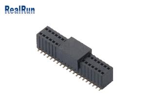 China PA9T LCP Female Header Connector 500VAC SMD H5.7 2×20P PBT Brass wholesale