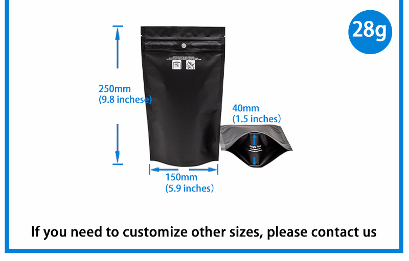 Child Protective Blank Mylar Bag Anti-Odor Plastic Zipper Lock Child Protective Bag