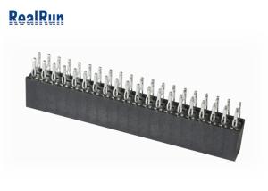 China SGS Brass 500VAC Press Fit Female Header Connector 3.0A Dip Double Row 2*20P wholesale