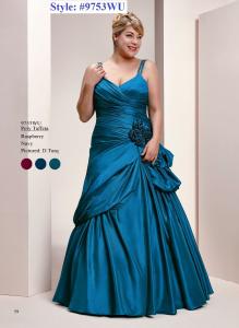 China Straps Aline Plus size Chiffon Bridesmaid dress#9753WU wholesale