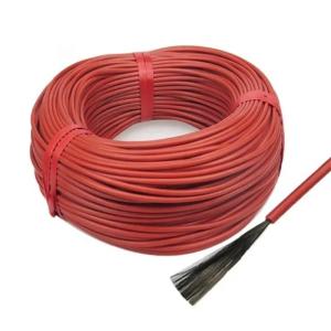 China Electric Blankets Melting Heating Cable Carbon Fiber Silicone Rubber Insulated 18K 20ohm wholesale