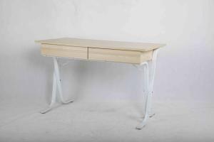 China White Oak Study Home Office Computer Desk With Drawer Adjustable Base wholesale