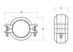 Stainless steel flexible couplings for grooved piping system 350 psi