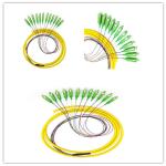 12 Colors SC APC Simplex G652D Fiber Optic Pigtail