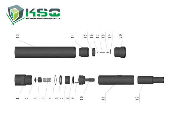Underground mining / Water well drilling DTH Drilling Tools DTH80X-07 Valve