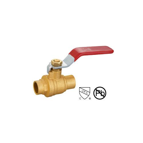 solder ball valve Brass Ball Valve with Forged Two-Piece Body Full Port 1/4