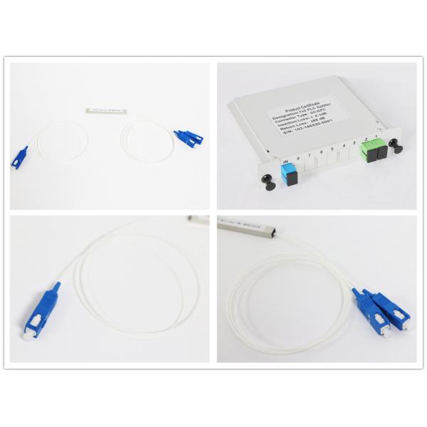 1*2 PLC Fiber Optic Splitter With SC Connector , Fiber Optic Coupling