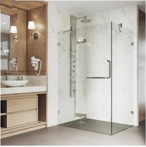 China Nano Corner Glass Shower Enclosure Pivot Folding For Bathroom wholesale