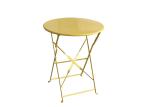 Full Steel Folding Table 60x71cm Outdoor Indoor for Patio
