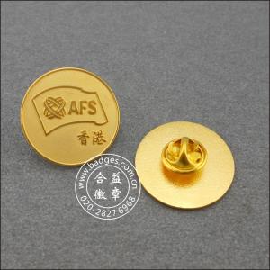 China UCC badge gilded copper stamping JS02 metal badge wholesale