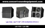 400W Line Array Speaker With 2x1"+10" Neodymium Drivers