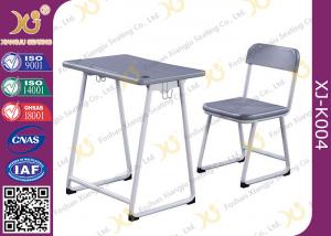 China Modern PVC Combo Children School Tables And Chairs With Electrostatic Powder Coating Surface on sale