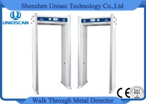 China 4 Zones Walk Thru Door Frame Metal Detector Indication Of Alarming Area wholesale