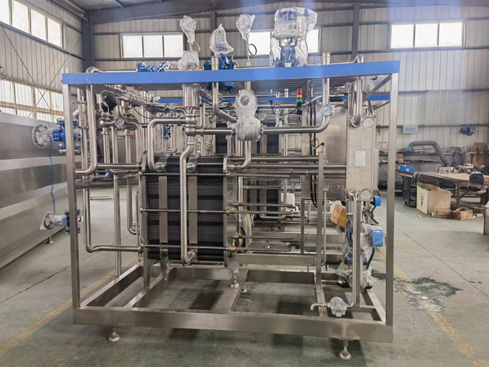 Stainless Steel 304/316 Fresh Juice Plate Type Sterilizer for Beverage Production