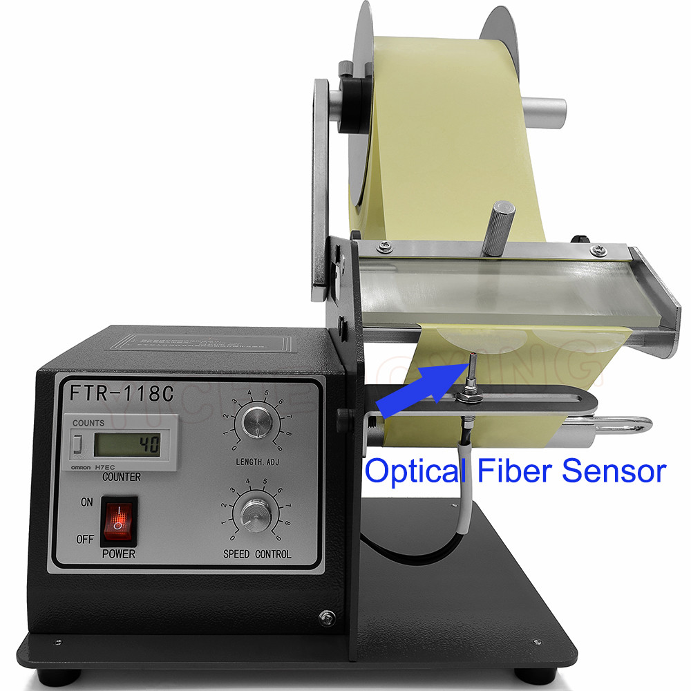 Optical Fiber Sensor Professional Peel Transparent Label Machine Electronic Label Dispenser