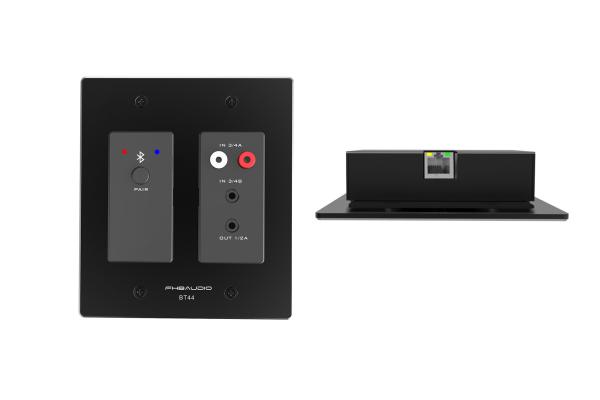 4CH Audio Video Bluetooth Dante Wall Plate Low Lantency IO For Telephone