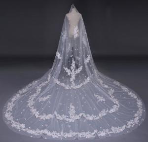 China 2018 New Korean Bride Long, 3M White Veil, Wedding Accessories, Bridal Accessories Wedding veil wholesale custom wholesale