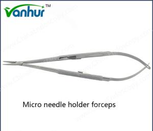 China Ent Basic Surgical Instruments Micro Needle Holder Forceps ISO13485 Certification wholesale