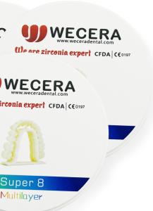 China 1200 Mpa Zirconia Dental Block 3D Pro Multilayer 1200HV Hardness wholesale