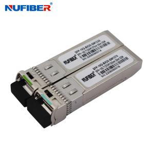 China Cisco compatible SFP Module 10Gbps WDM 1330nm/1270nm 20km Single Mode 20km LC SFP Transceiver wholesale