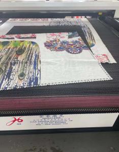 China High Speed Galvo Laser Machine for Print Hijab / Scarf / Pashmina Dengan/ Handscarves wholesale