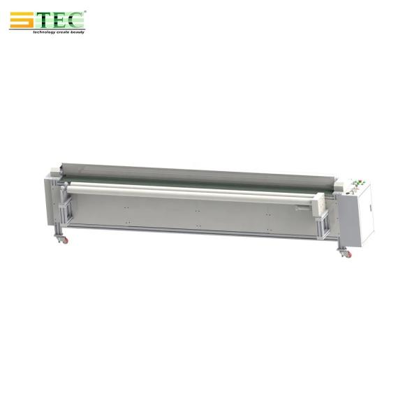 STEC Automatic zebra Windproof Roller Blinds Fabric Blind Curtain Cutting Machine with Measuring Back Stop