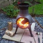 Metal Outdoor Patio Backyard Garden Camping Heavy Duty Steel Wood Burning