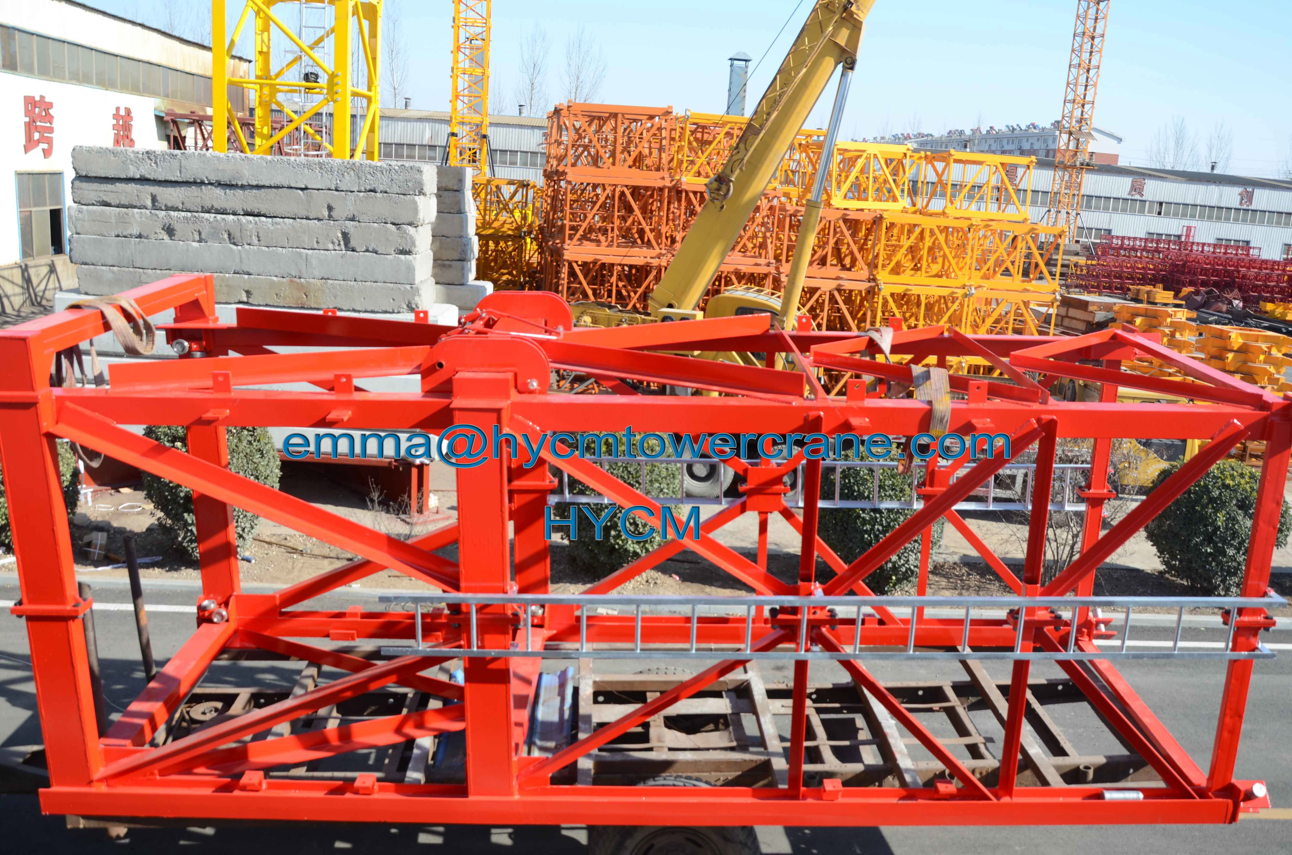 Large Load 20tons Topless Tower Crane PT8030 80M Jib Crane Length