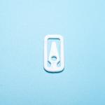 Clear Small Square Plastic Cloth Shirt Clips