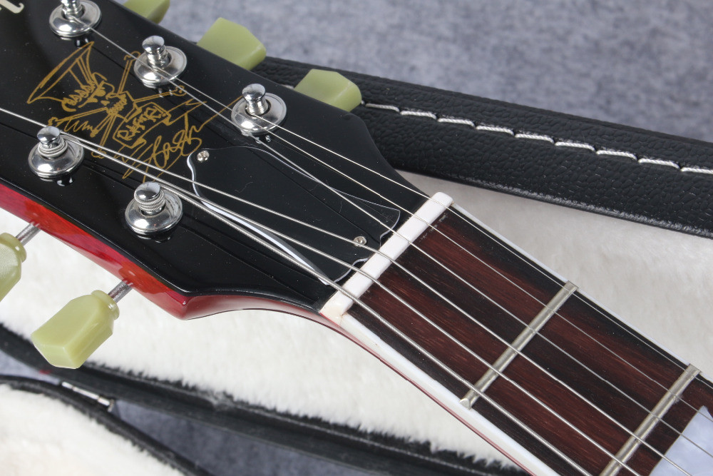 Slash 1959 Les standard Reissue tiger flame electric guitar, Slash signature LP guitar ems free shipping