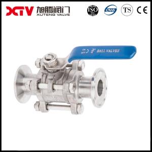 China Xtv Clamp End 3PC Ss Ball Valve with ISO5211 Mounting Pad Floating Ball Structure on sale