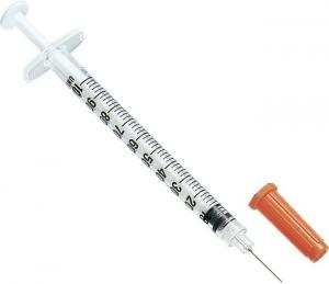 China OEM 1ml Disposable Injection Device Syringe Transparent For Diabetic wholesale