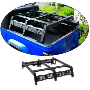 China Trunk Mount Off-road Truck Aluminum Alloy Bed Rear Cargo Rack Carrier for Toyota Hilux wholesale