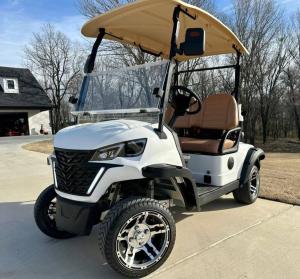 China New Designed 2 Seat Electric Golf Cart 4KW Four Wheeler Durable Electric Golf Buggy wholesale
