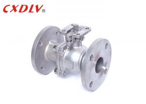China Electric Actuator High Pressure Full Port Two Piece Ball Valve Double Flange Ends wholesale