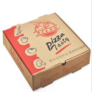 China Recycled Food Packaging Printed Brown Kraft Paper Pizza Box wholesale