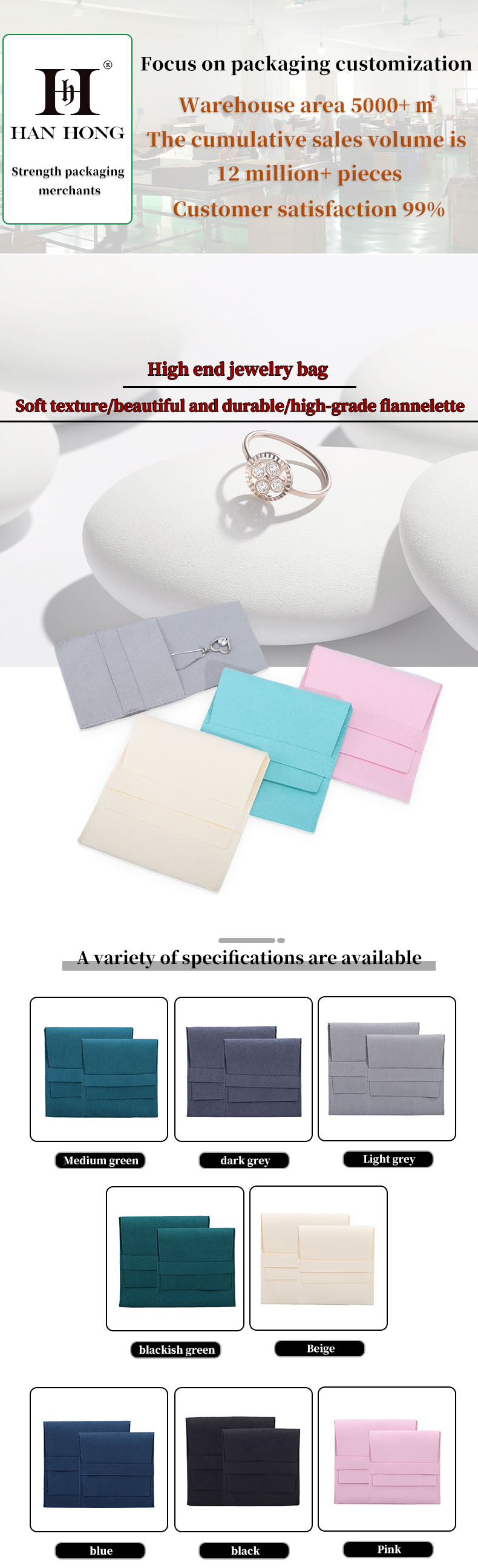 Compact Simple Soft Velvet Jewelry Packaging Envelope Pocket Mini Pendant Pouch